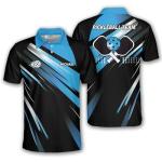 DnDeez Custom Pickleball Shirt, Personalized Team Name Polo for Men A, Small, Abstract