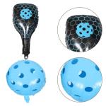 Artibetter Inflatable Pickleball Paddle Balloons and Sports Theme Party Balloons Set for Outdoor and Indoor Birthday Decorations with Blue Aluminum Foil Paddles