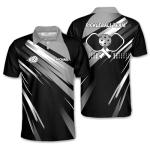 DnDeez Custom Pickleball Shirt, Personalized Team Name Polo for Men A, Small, Abstract