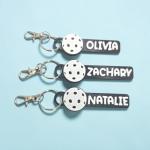 Personalized Pickleball Keychain - Custom Name Keychain, Pickleball Bag Tag
