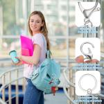 PATIKIL Rhinestone Keychain, Pickleball Key Chain Bling Keychain Accessories Crystal Key Chain Purse Charm for Keys Bags, Rose Red