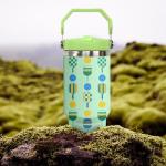 30 oz Tumbler with Handle Flip Straw Leak Proof - Pickleball Mug 30oz Tumbler Travel Coffee Mug with Handle - Birthday Gifts for Women Men Pickleball Lovers Players 30 Ounce Stainless Steel Cup