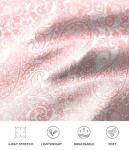 SANTINY 16" Skorts for Women with 4 Pockets High Waisted Stretchy Pickleball Casual Tennis Skirt Athletic Golf Skort(Pink Paisley_M)