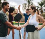 Pickleball Bracelet Gifts for Pickleball Lovers Women Men (Gold Black)