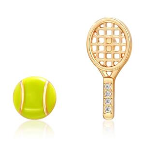 BONJOULRY Rhinestone Earrings for Women,Football ,Surfing,Tennis Ball,Pickleball,Golf,Basketball Sports Stud Earrings Trendy Dainty Gold Y2K earring Jewelry for Mom Mama Lucky Charm Game Day Rugby (Tennis Ball)
