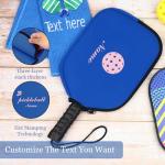 NGTSFLY Personalized Pickleball Paddle Covers with Name, Custom Pickleball Paddle Cover for Most Standard Pickball Paddles (Light Purple)