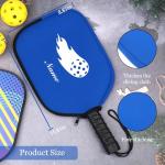 NGTSFLY Personalized Pickleball Paddle Covers with Name, Custom Pickleball Paddle Cover for Most Standard Pickball Paddles (Light Purple)