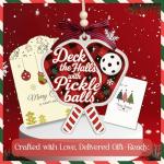 Funny Pickleball Ornament – Unique Pickleball Gifts for Women & Men – Holiday Tree Decor for Players, Fans, Teachers – Cute Pickleball Accessories for Desk or Gifting