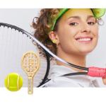 BONJOULRY Rhinestone Earrings for Women,Football ,Surfing,Tennis Ball,Pickleball,Golf,Basketball Sports Stud Earrings Trendy Dainty Gold Y2K earring Jewelry for Mom Mama Lucky Charm Game Day Rugby (Tennis Ball)