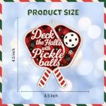 Funny Pickleball Ornament – Unique Pickleball Gifts for Women & Men – Holiday Tree Decor for Players, Fans, Teachers – Cute Pickleball Accessories for Desk or Gifting