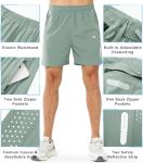 NORTHYARD Men's Athletic Running Shorts Gym Workout Shorts 7"/ 9"/ 5" Quick Dry Lightweight Sports Basketball Exercise Tennis Exercise LODENFROST-5inch S