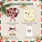 Funny Pickleball Ornament – Unique Pickleball Gifts for Women & Men – Holiday Tree Decor for Players, Fans, Teachers – Cute Pickleball Accessories for Desk or Gifting