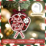 Funny Pickleball Ornament – Unique Pickleball Gifts for Women & Men – Holiday Tree Decor for Players, Fans, Teachers – Cute Pickleball Accessories for Desk or Gifting