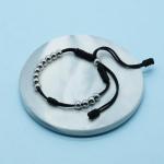 HARACRAFT Sport Bead Ranger Bracelet, 13 Beads Score Tracker for Golf, Swimming, Baseball, Pickleball, Jogging, Adjustable Stroke Counter, Stainless Steel Beads Unisex Gift (Black)