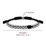 HARACRAFT Sport Bead Ranger Bracelet, 13 Beads Score Tracker for Golf, Swimming, Baseball, Pickleball, Jogging, Adjustable Stroke Counter, Stainless Steel Beads Unisex Gift (Black)