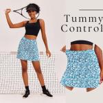 Ekouaer Golf Skorts Skirts for Women Hidden Pockets High Waisted Tennis Skort Athletic Pickleball Clothes