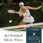 AINILOVE Pickleball Necklace for Women, Pickleball Stuff Jewelry Birthday Gifts for Womens Men Teens Sport Pickleball Accessories Gift (Pickleball Necklace)