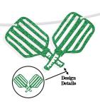 Pickleball Birthday Banner, Pickleball Theme Happy Birthday Party Decorations, Sport Decoration for Bday/Baby Shower Party, Pickle Ball Lover Player Bday Decor Green & Pink Glitter