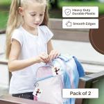 3dRose, Funny Cute Beagle Hound Dog Playing Pickleball Sports Cartoon, set of 2 Key Chains