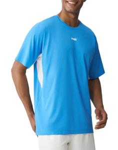 K-Swiss Men's Tennis Shirt - Quick Dry Breathable Athletic T-Shirt Lightweight Workout Pickleball Running Tee Navy XL