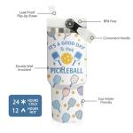 30 oz Tumbler with Handle Flip Straw Leak Proof - Pickleball Mug 30oz Tumbler Travel Coffee Mug with Handle - Birthday Gifts for Women Men Pickleball Lovers Players 30 Ounce Stainless Steel Cup