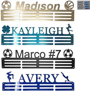 Personalized Steel Medal Hanger 20". Custom Text, Color and Images. Dance, Gymnastics, Running, Soccer, Pickleball, Karate, Baseball, Golf, Hockey, More!