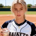 Kenailw Softball/Soccer/Volleyball/Basketball/Football/Tennis/Pickleball Necklace for Team Coach Player, Sports Lovers Accessories Jewelry Christmas Gifts 16+3 Inches (Softball-silver)