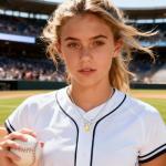 Kenailw Softball/Soccer/Volleyball/Basketball/Football/Tennis/Pickleball Necklace for Team Coach Player, Sports Lovers Accessories Jewelry Christmas Gifts 16+3 Inches (Softball-silver)