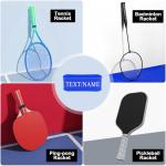 Custom Pickleball Band Personalized Paddle Name Bands Custom Silicone Ring Grip Bands for Paddles Grip on Racket Racquetball Gifts for Pickleball Lovers