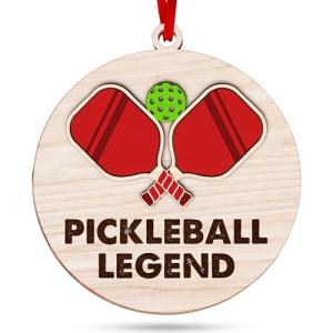 Pickleball Ornament - Christmas Tree Decor for Pickleball Enthusiasts, Fun 2025 Pickleball Christmas Ornaments for Women, Inspirational Sport Gift Ideas, Unique Paddle Design