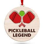 Pickleball Ornament - Christmas Tree Decor for Pickleball Enthusiasts, Fun 2025 Pickleball Christmas Ornaments for Women, Inspirational Sport Gift Ideas, Unique Paddle Design