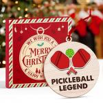 Pickleball Ornament - Christmas Tree Decor for Pickleball Enthusiasts, Fun 2025 Pickleball Christmas Ornaments for Women, Inspirational Sport Gift Ideas, Unique Paddle Design