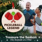 Pickleball Ornament - Christmas Tree Decor for Pickleball Enthusiasts, Fun 2025 Pickleball Christmas Ornaments for Women, Inspirational Sport Gift Ideas, Unique Paddle Design