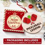 Pickleball Ornament - Christmas Tree Decor for Pickleball Enthusiasts, Fun 2025 Pickleball Christmas Ornaments for Women, Inspirational Sport Gift Ideas, Unique Paddle Design