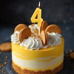 Fukaisu Pickleball Number Candle, Sport Theme Birthday Candle Pickleball Cake Topper Ball Theme Party Decorations for Birthday Game Day Celebration (Number 4)