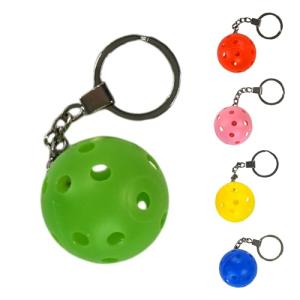 3D Pickleball Keychains – Mini Pickleball Key Rings for Players, Coaches & Fans – Fun Pickleball Gifts & Bag Accessories (Green)
