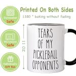 CATABUBU Pickleball Player Gifts for Women, Men - Tears of My Pickleball Opponents Mug Birthday Christmas Gift for Dad, Mom, Best Friend - Pickle Ball Accessories Sports Gifts for Coach, Players-244