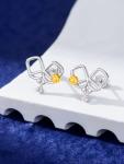 Dorunmo Pickleball Earrings S925 Sterling Silver Pickleball Stud Earrings Sports Jewelry Gifts for Women Player