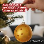 DWATAN Pickleball Christmas Ornament – Limited Gold Xmas Tree Decoration, Premium Metallic Finish Bauble, Unique Pickleball Gifts for PB Lovers, Festive Home Décor & Accessories, Special 1-Pack