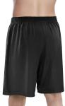 NY Threads Men's Athletic Shorts Quick Dry Loose-Fit Lightweight Running Workout Gym Shorts with Pockets, Medium, Black