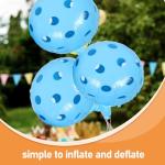 WESIEVYA Pickleball Paddle Balloons and Inflatable Sports Balloons Party Decorations Set for Outdoor Birthday Parties with 6 Paddles and 18-inch round Balls