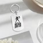 Alotozo Pickleball Gifts - Pickleball Keychain for Teens Boys, Never Give Up Inspirational Key Chain Gift for Pickleball Players Athletes, Christmas Graduation Birthday