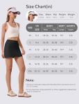DLOODA Skorts for Woman Tennis Golf Skirt 4 Side Pockets High Waisted Athletic Pickleball Mini Skirts Black M
