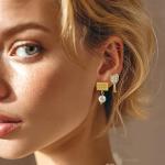 JNCTCOE 4 Pairs Cute Sports Earrings for Women, Dainty Rhinetsone Pickleball Earrings Set Dainty Statement Sports Theme Pickleball Gold Stud Earring for Women Jewelry Gifts