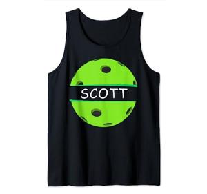 Novelty Pickleball Personalized Name Scott Sports Tank Top