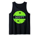 Novelty Pickleball Personalized Name Scott Sports Tank Top
