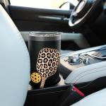 Pickleball Mom Cheetah Leopard Animal Print Stainless Steel Insulated Tumbler