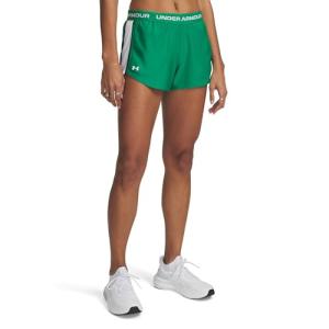 Under Armour, Womens, Tech Play Up Shorts, Team Kelly Green/Black/White, Small