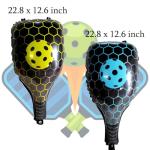 8Pcs Pickleball Party Balloons Decorations Pickleball Foil Balloons Racket Balloons for Sports Pickle Tennis Birthday Party Pickleball Themed Party Decorations Supplies