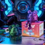 Amoswiz Articulated Pickleball Character Bag Charm – 3D Printed Fidget Toy & Pickle Ball Accessory, Pickleball Gifts for Men & Women, Backpack Keychain & Gear Decoration for Players